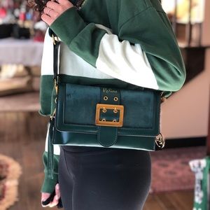 Genuine Leather Clutch Crossbody Purse